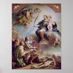 Póster Louis XIII que dedica la iglesia