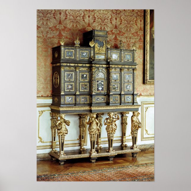 Póster Louis XIV jewellery cabinet, Gobelins Workshop (Frente)