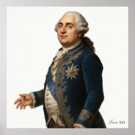 Póster Louis XVI - French Revolution Archival Art Print