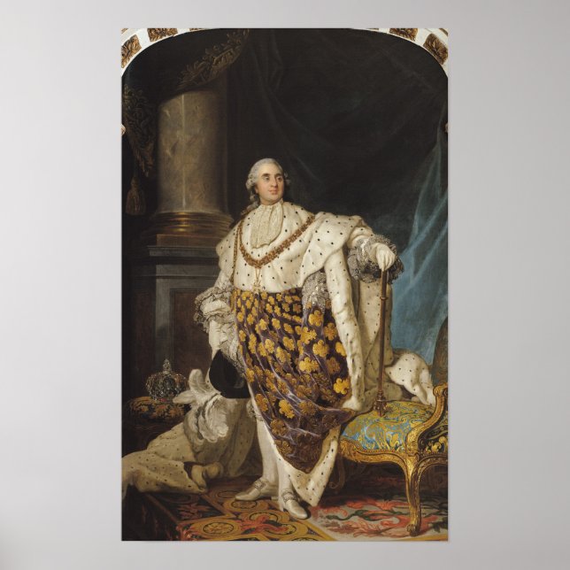 Póster Louis XVI  in Coronation Robes, after 1774 (Frente)