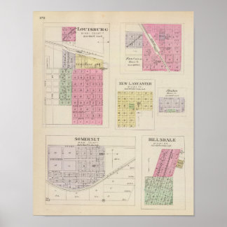 Póster Louisburg, Somerset, Fontana, Kansas