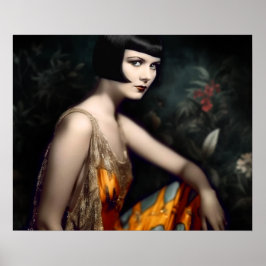 Póster Louise Brooks en la Miami de los años 20