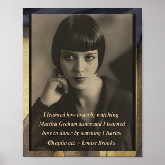 Póster Louise Brooks Poster inspirado en la época de Vint