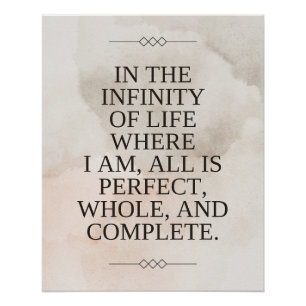 Póster Louise Hay Quote - Todo es perfecto