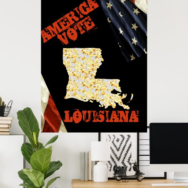 PÓSTER LOUISIANA (Oficina en casa)