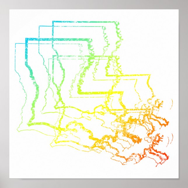 Póster louisiana chill blur (Frente)