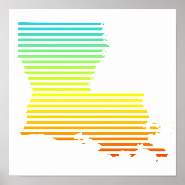 Póster louisiana chill fade (Frente)