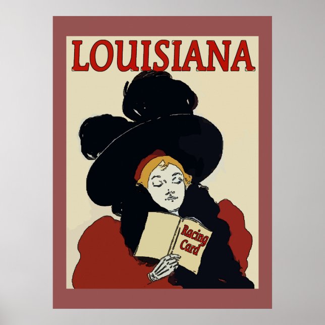 Póster Louisiana Derby Day Vintage (Frente)