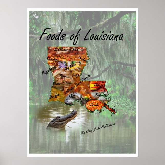 Póster Louisiana Foods (Frente)