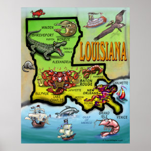 Póster Louisiana Poster