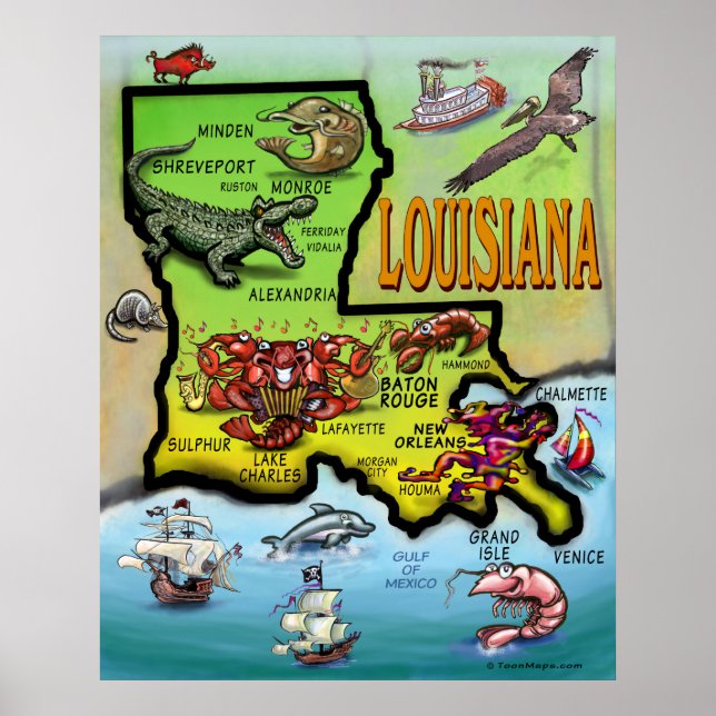 Póster Louisiana Poster (Frente)