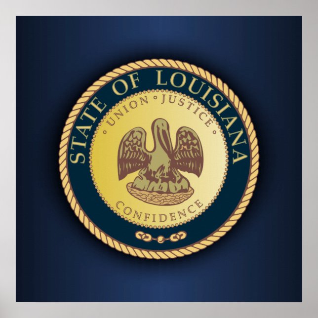 Póster Louisiana Seal (Frente)
