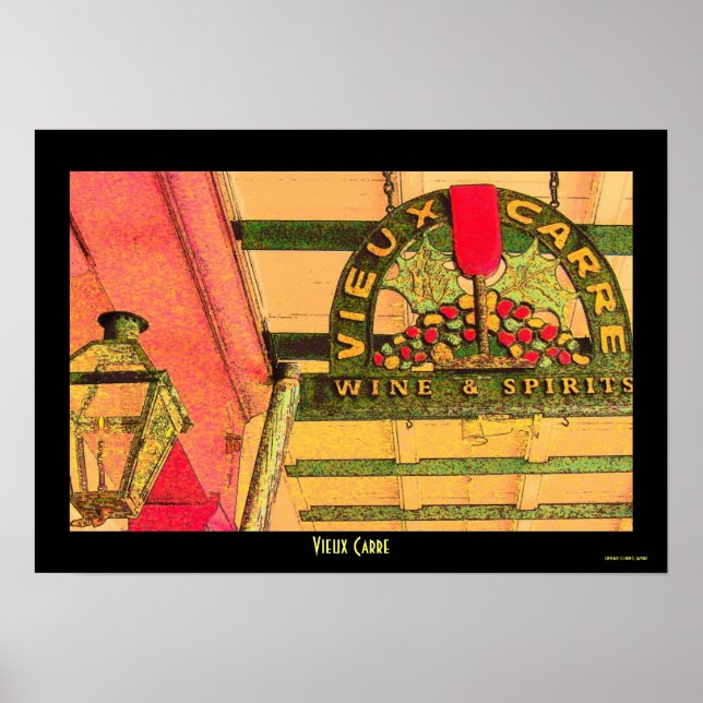 Póster Louisiana Vieux Carre (Frente)