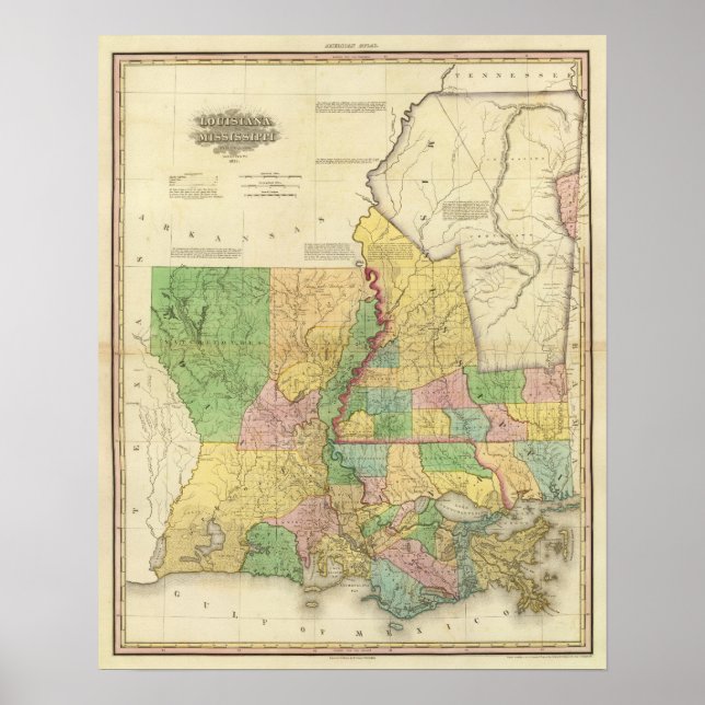 Póster Louisiana y Misisipi (Frente)