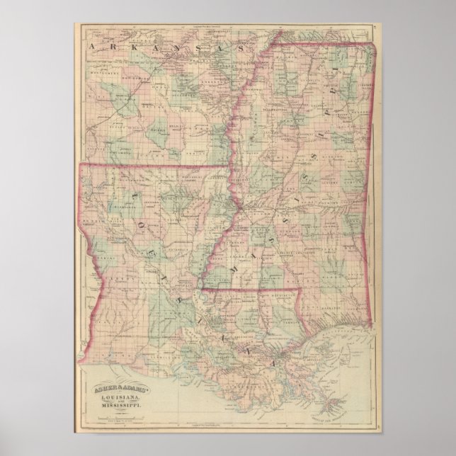 Póster Louisiana y Misisipi 3 (Frente)