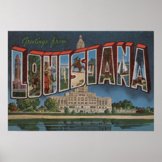 Póster LouisianaLarge Letter ScenesLouisiana