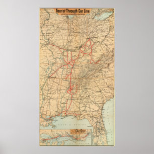 Póster Louisville and Nashville Railroad