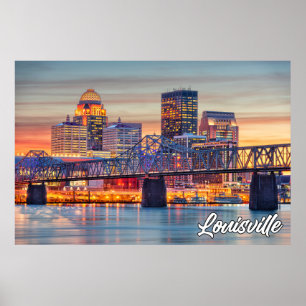 Póster Louisville, Kentucky, EE. UU.