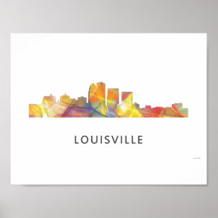 PÓSTER LOUISVILLE, KENTUCKY SKYLINE WB1 -