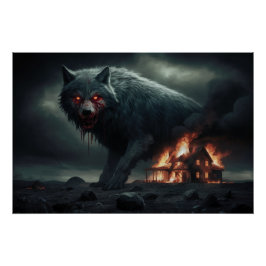 Poster Loup Feu 04