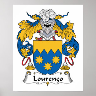 Póster Lourenco Family Crest