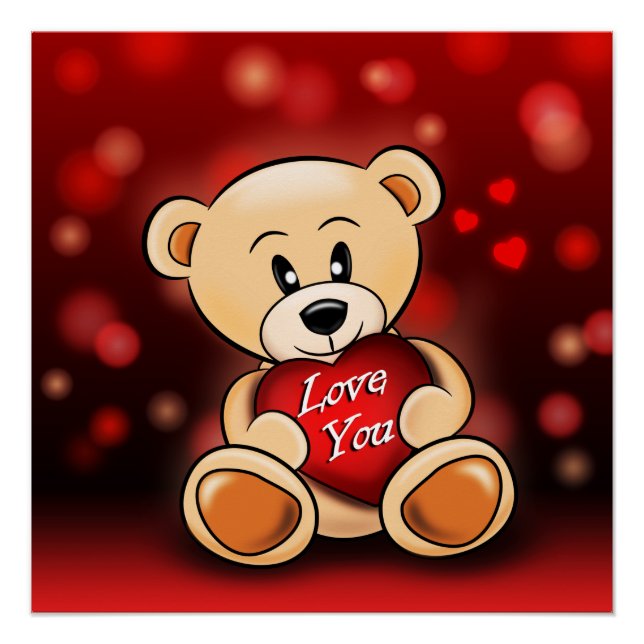 Poster L'ourson t'aime (Anverso)