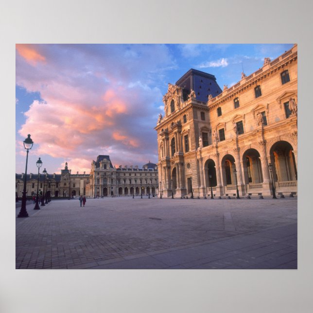 Póster Louvre, París, Francia (Frente)