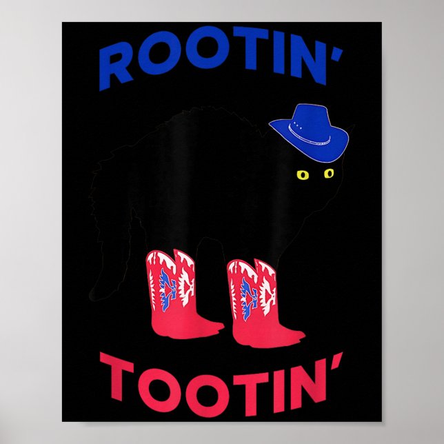 Póster Lovable Cowboy Cat, Rootin Tootin Cat  (Frente)