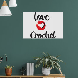 Póster Love 2 Crochet