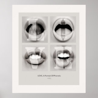 Póster LOVE / A Portrait of Phonetic Emotion