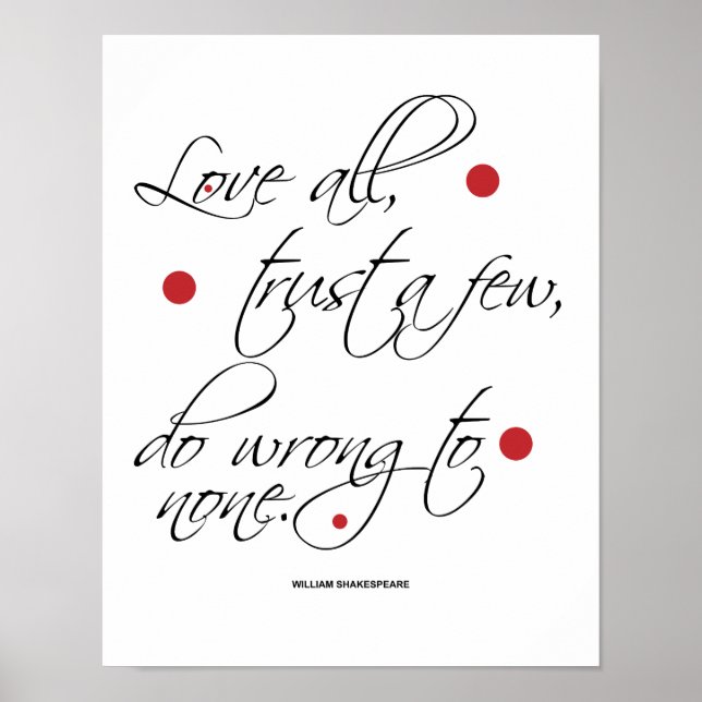 Póster Love All, confía en unos cuantos... (Frente)