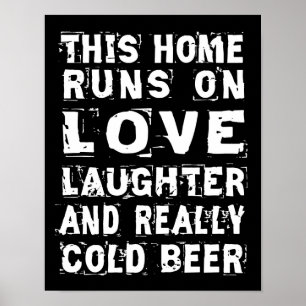 Póster Love and Cold Beer