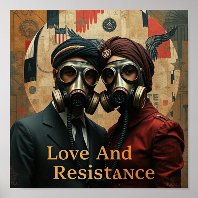 Póster LOVE AND RESISTANCE Punjabi American Graphic (Frente)