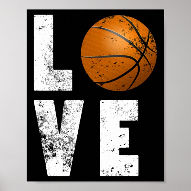 Póster Love Basketball Guay Design For Sport Avers (Frente)