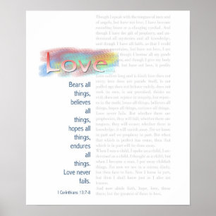 Póster Love Bears All Things