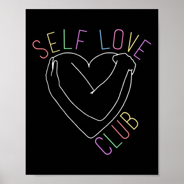 Póster Love Club Mental Health Awareness Line Art for Sup (Frente)