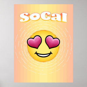 Póster Love Eyes Emoji SoCal