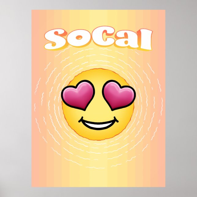 Póster Love Eyes Emoji SoCal (Frente)