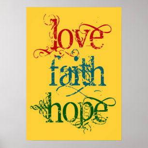 PÓSTER LOVE FAITH HOPE