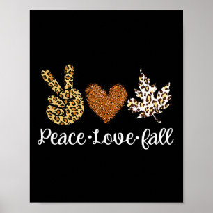 Póster Love Fall Autumn Clothes Fashion For Women