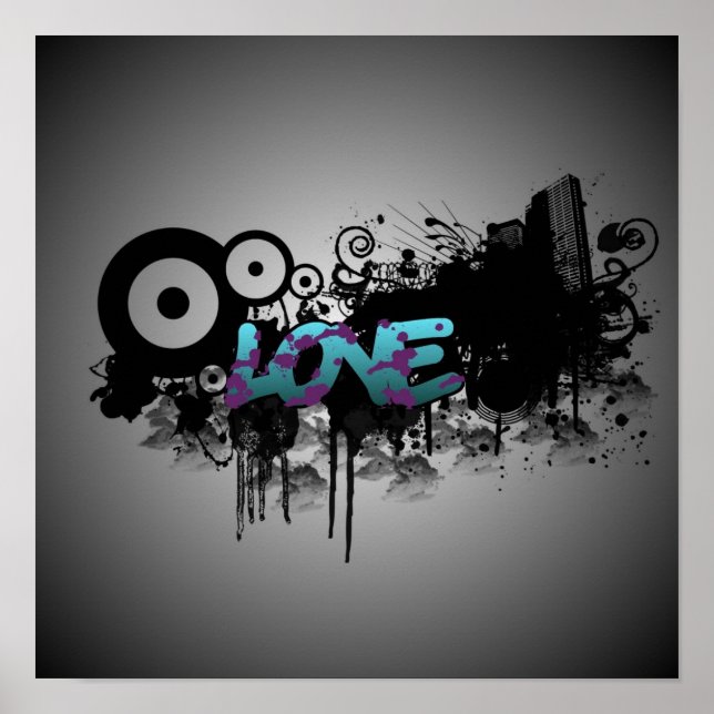 Póster LOVE Graffiti (Frente)