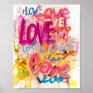 Póster LOVE Graffiti Art Poster