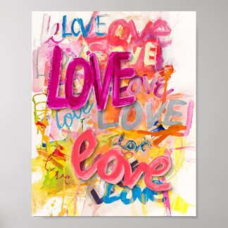 Póster LOVE Graffiti Art Poster