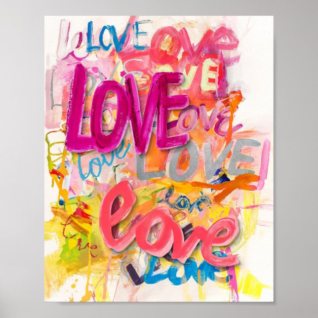Póster LOVE Graffiti Art Poster (Frente)