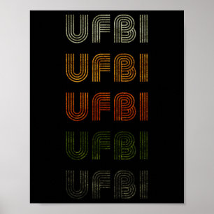 Póster Love Heart Ufbi Tee Grunge Estilo Vintage Negro Uf