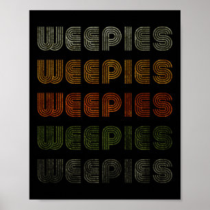 Póster Love Heart Weepies Tee Grunge Vintage Style Black