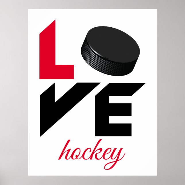 Póster Love hockey (Frente)