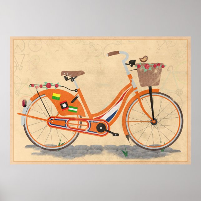 Póster Love Holland, Love Bike (Frente)