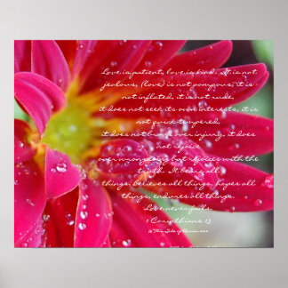 Póster Love is.....1 Corinthians 13