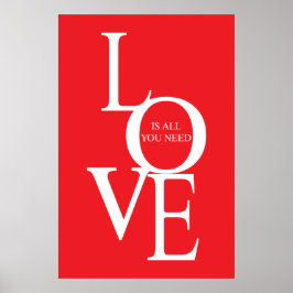 Póster Love is all you need